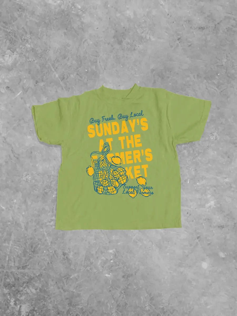 Underground Original Design: * KIDS * Sunday's at the Farmers Market, Kids Boxy T-Shirt