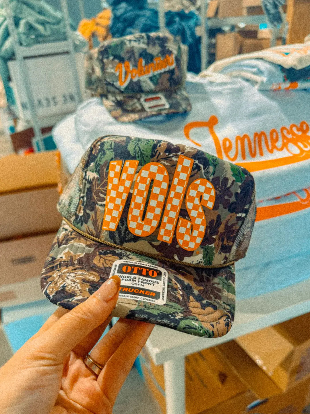 Tennessee VOLS Checkerboard, Game Day Trucker Hat