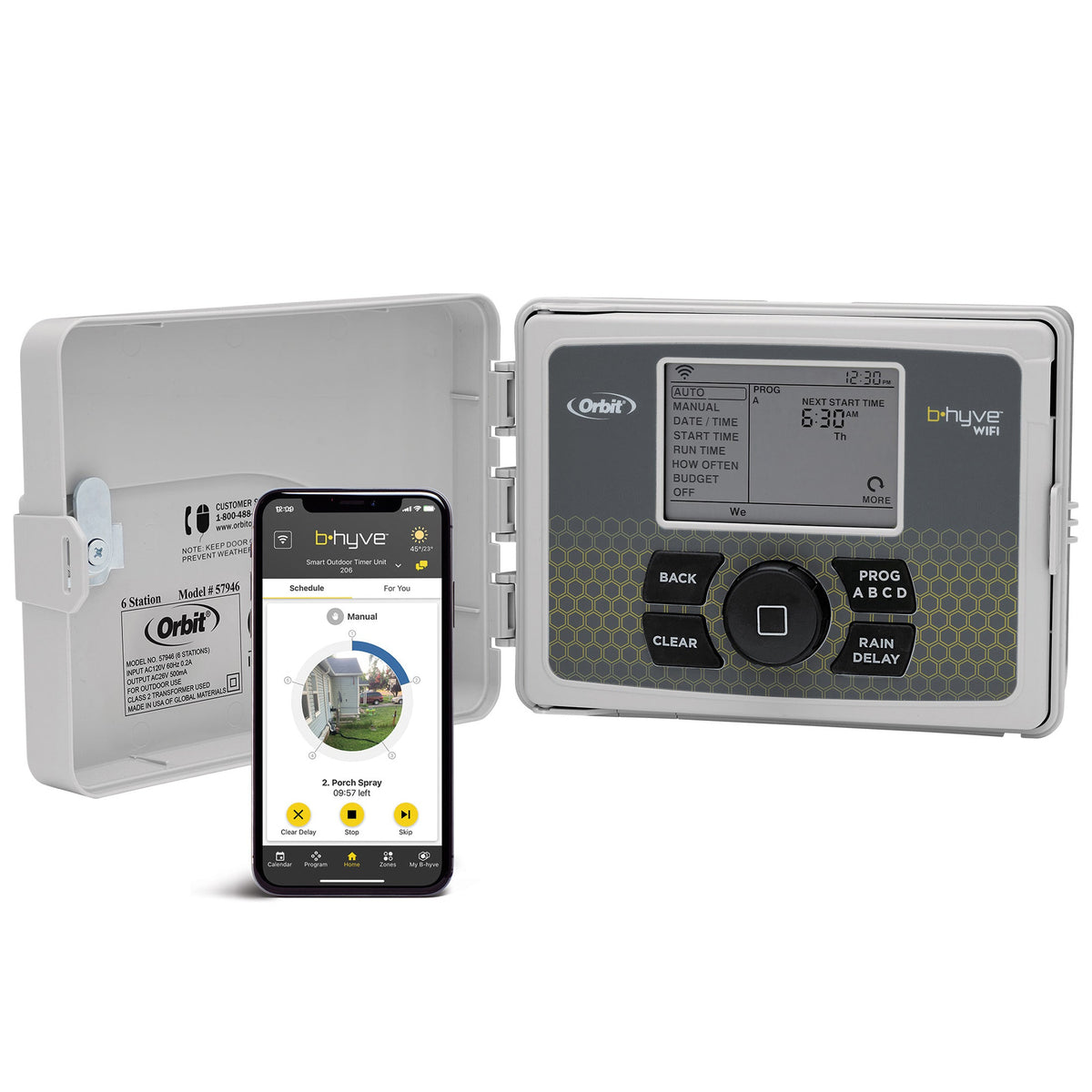 B-hyve Smart 6-Zone Indoor/Outdoor Sprinkler Controller Wi-Fi & Bluetooth | 57946