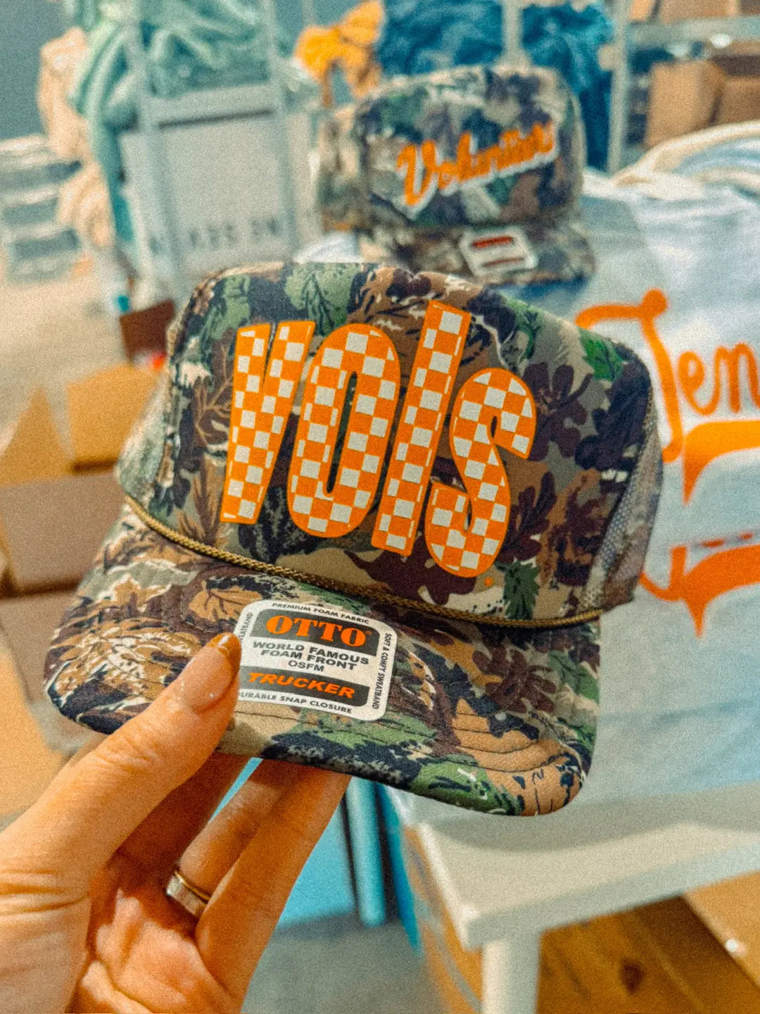 Tennessee VOLS Checkerboard, Game Day Trucker Hat