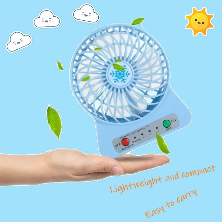 Rechargeable LED Desk Fan