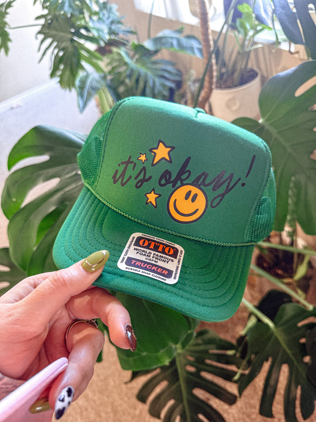 Underground Original Design: It's Okay! Smile & Star Trucker Hat