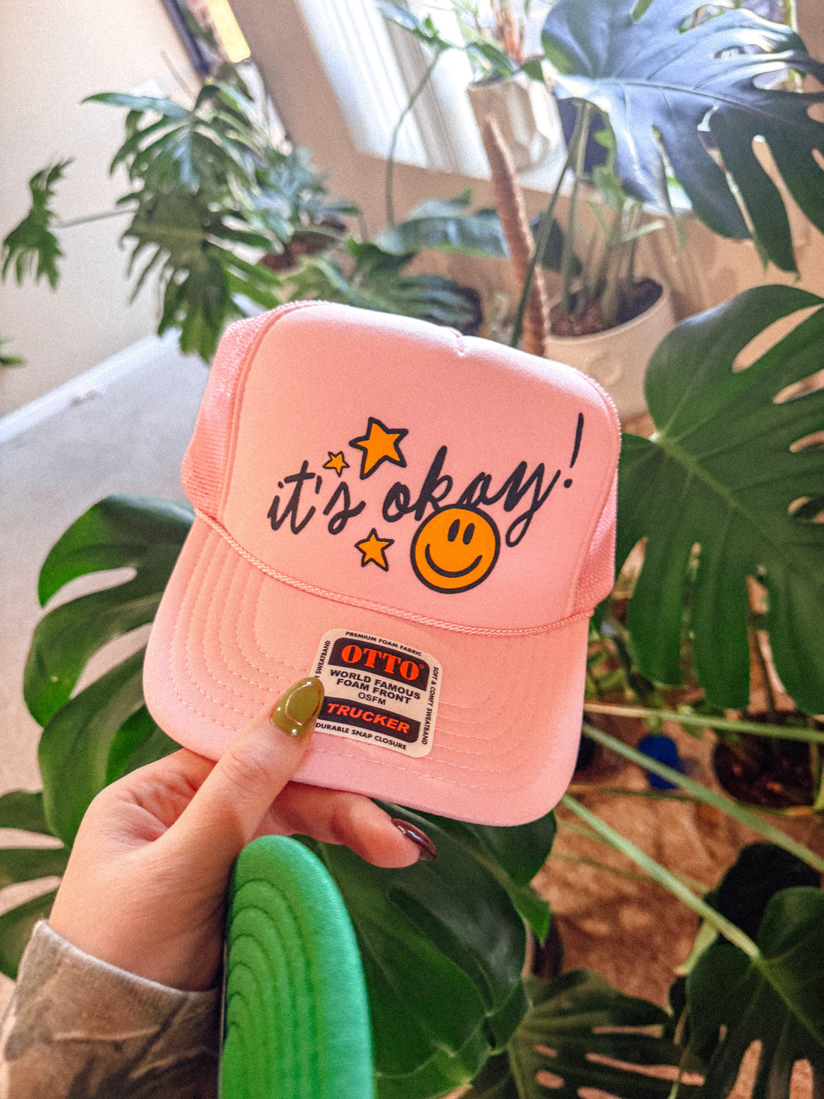Underground Original Design: It's Okay! Smile & Star Trucker Hat