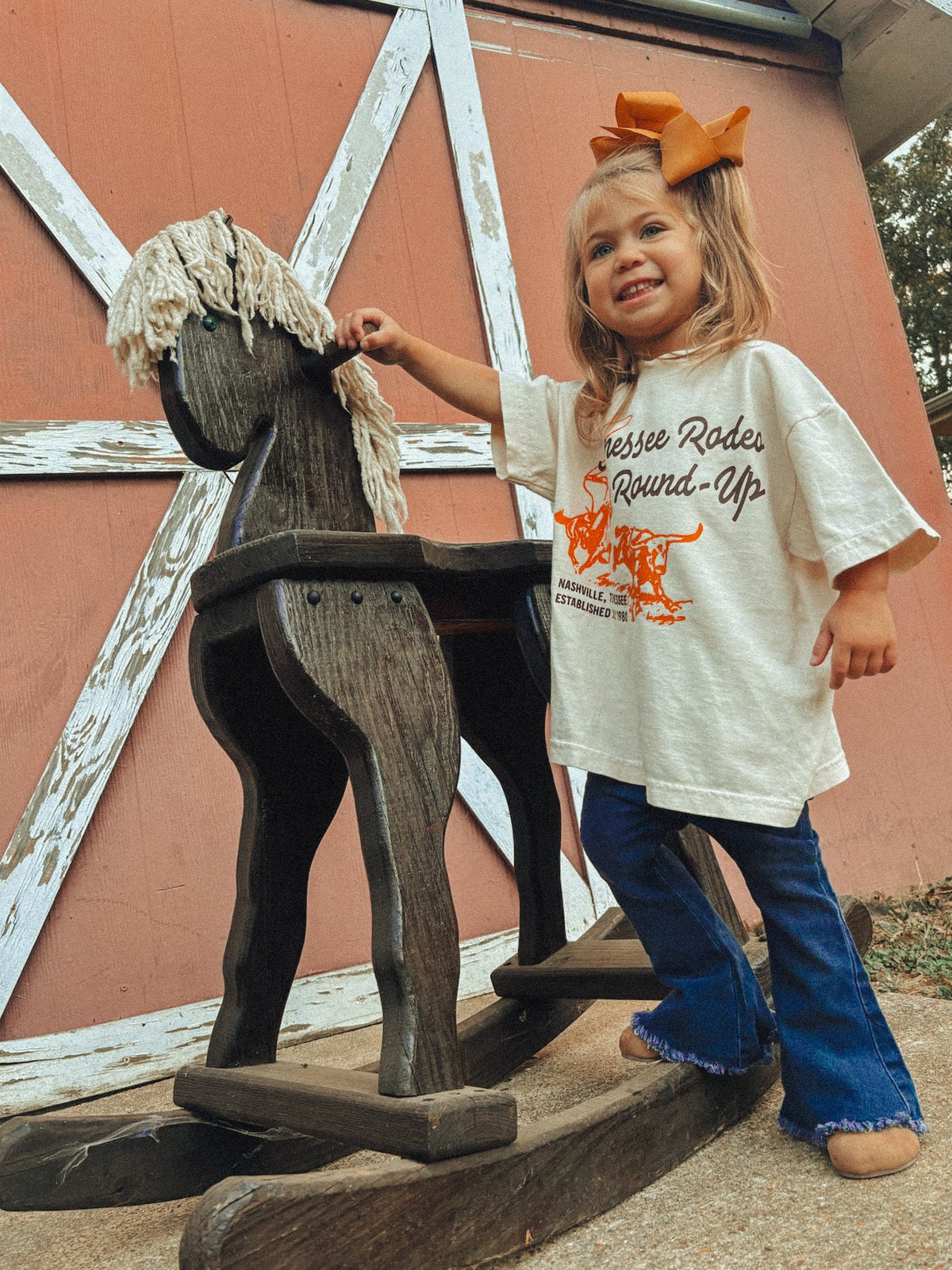 Underground Original Design: * KIDS * Tennessee Rodeo Round-Up Boxy Cotton Kids T-Shirt