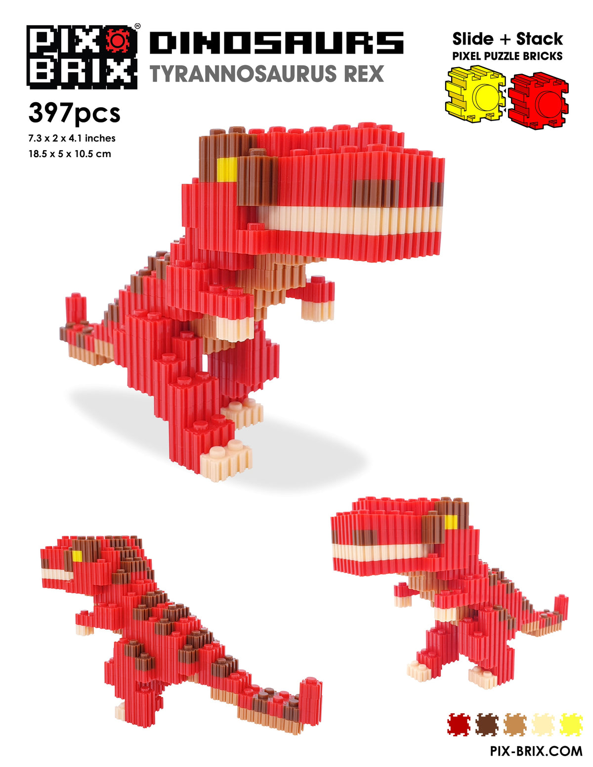 T Rex - Pix Brix Dinosaur series