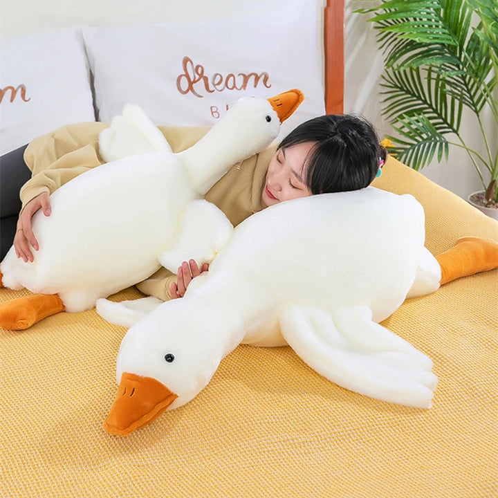 Oversized Goose Plush Pillow