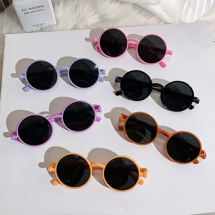 Fashion Children's Round Sunglasses Cute Boys Girls Outdoor Sun Glasses UV400 Shades Kids Baby Party Photography Eyewear Prop