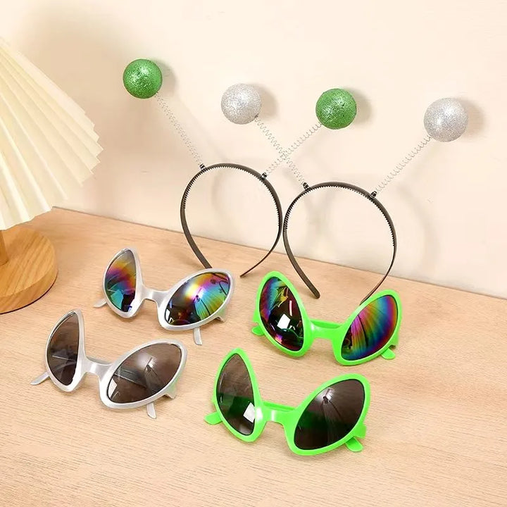 Fashion Alien Sunglasses Funny Holiday Party Glasses Halloween Adults Kid Party Supplies Rainbow Lenses Et Sun Glasses Shades