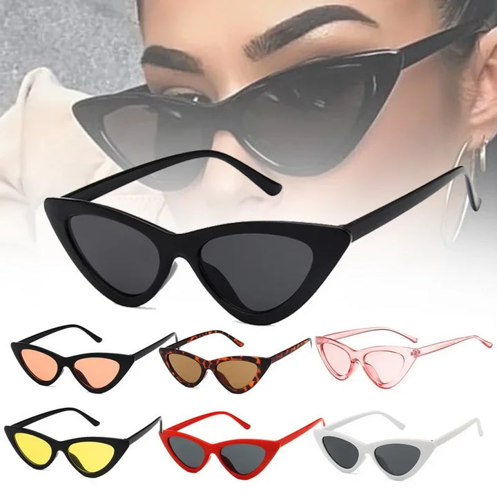 1pc Riding Fishing Sunglasses Retro Vintage Sunglasses Fashion Cateye Goggles Sexy Small Cat Eye Sun Glasses for Women