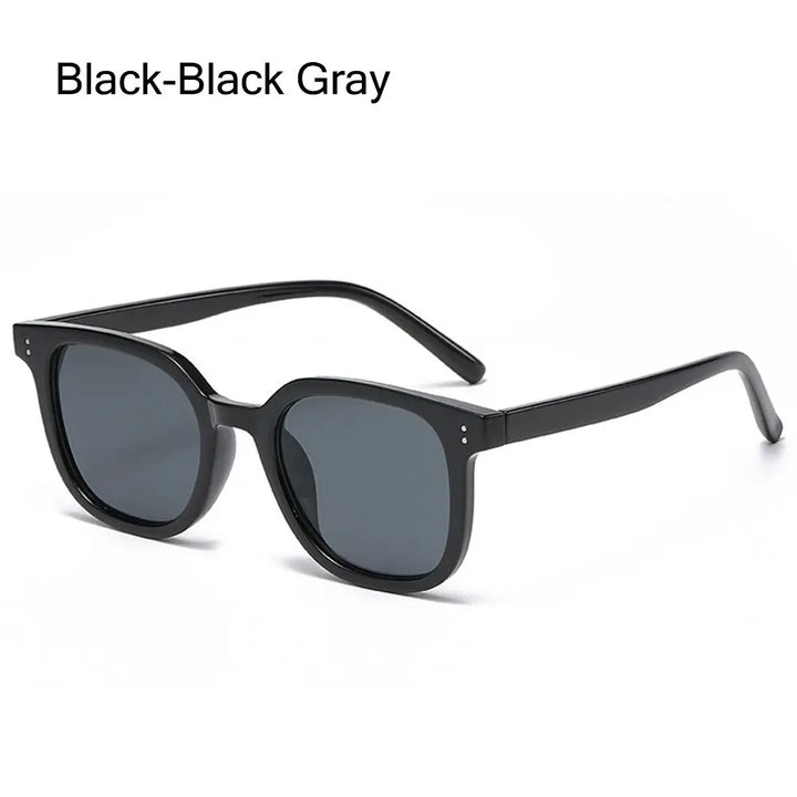 Casual Square Gradient Blush Sunglasses No Makeup UV400 Protection Anti-Glare Shades Decorative Eyewear for Women & Men
