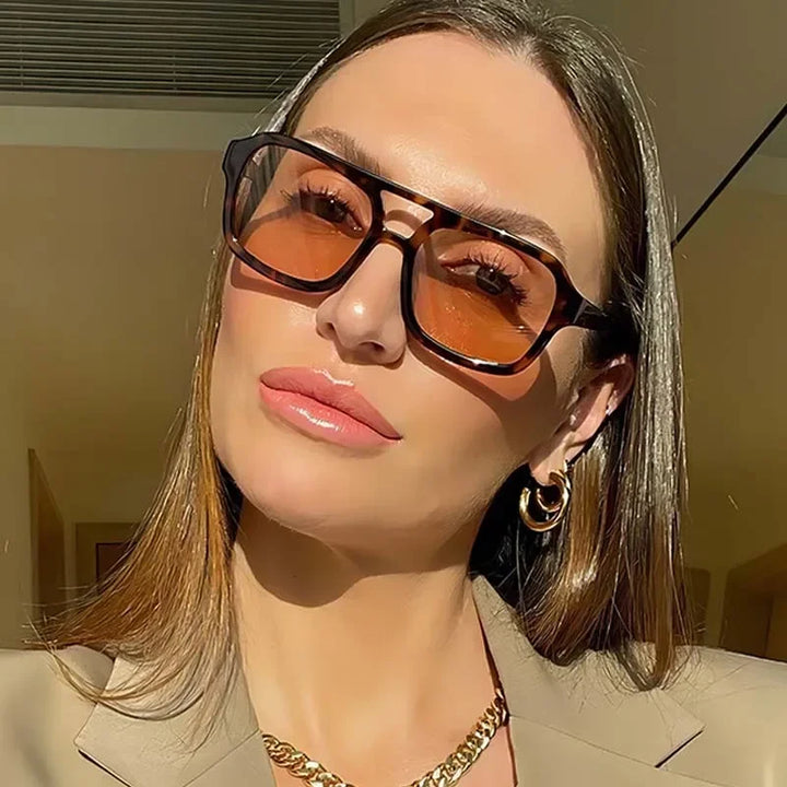 New Vintage Square Sunglasses Women Men Luxury Brand Small Round Sun Glasses Female Big Eyewear Oculos De Sol for Male