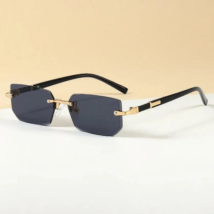 Fashion Rimless Sunglasses Men Women Populare Frameless Sun Glasses Male Female Classic Square Summer Traveling Shades