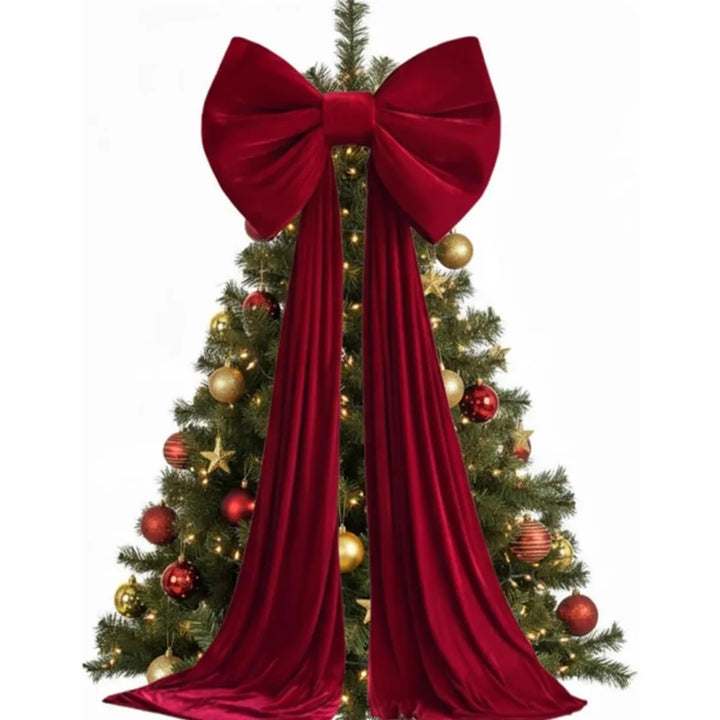 Large Velvet Christmas Bow