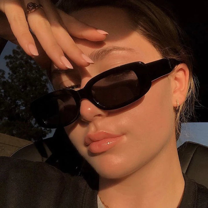 New Square Fashion Sunglasses Women Brand Designer Retro Rectangle Sun Glasses Female Ins Summer Fashion Shades
