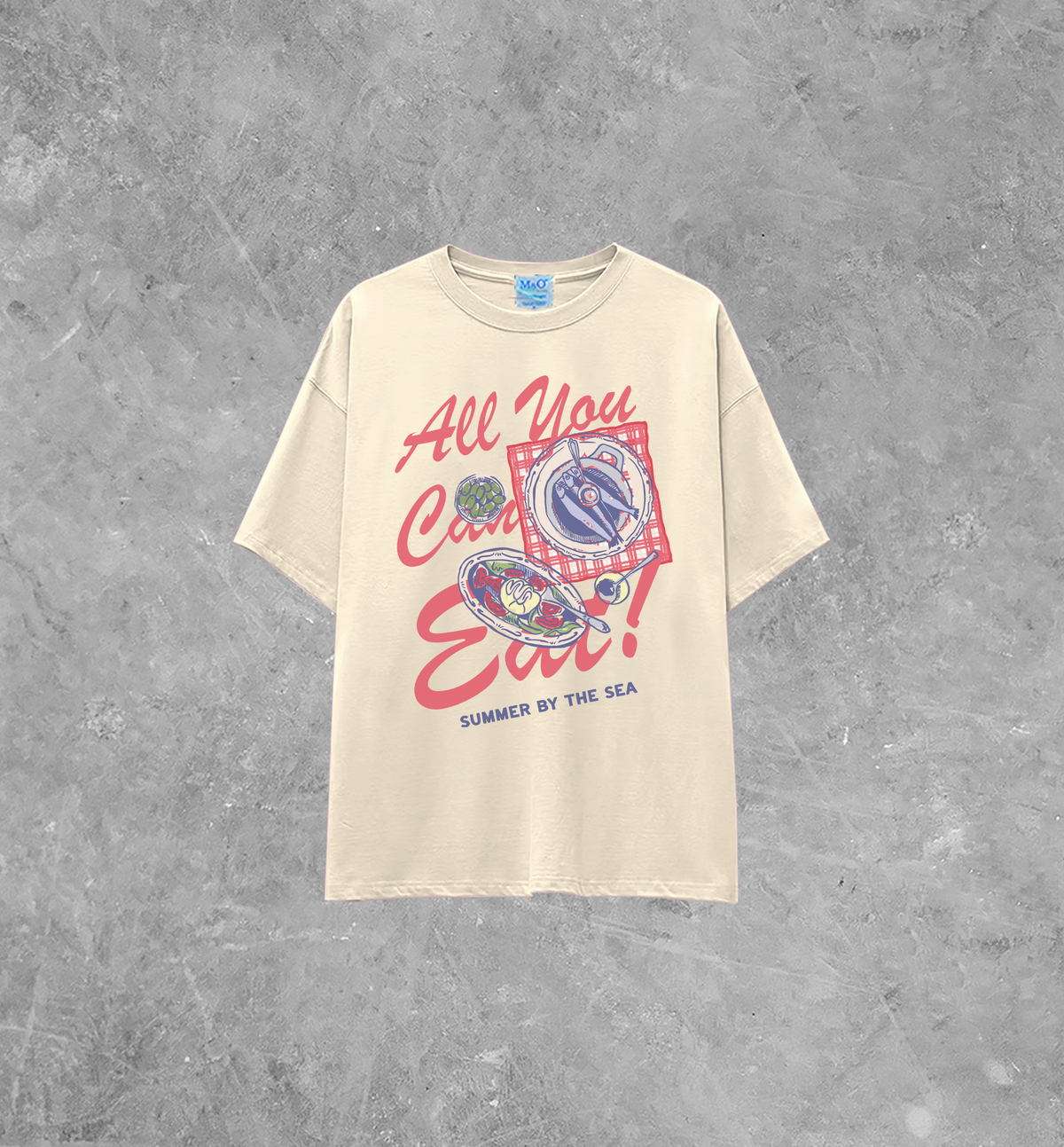 All You Can Eat, Seafood Lightweight M&O Cotton T-Shirt