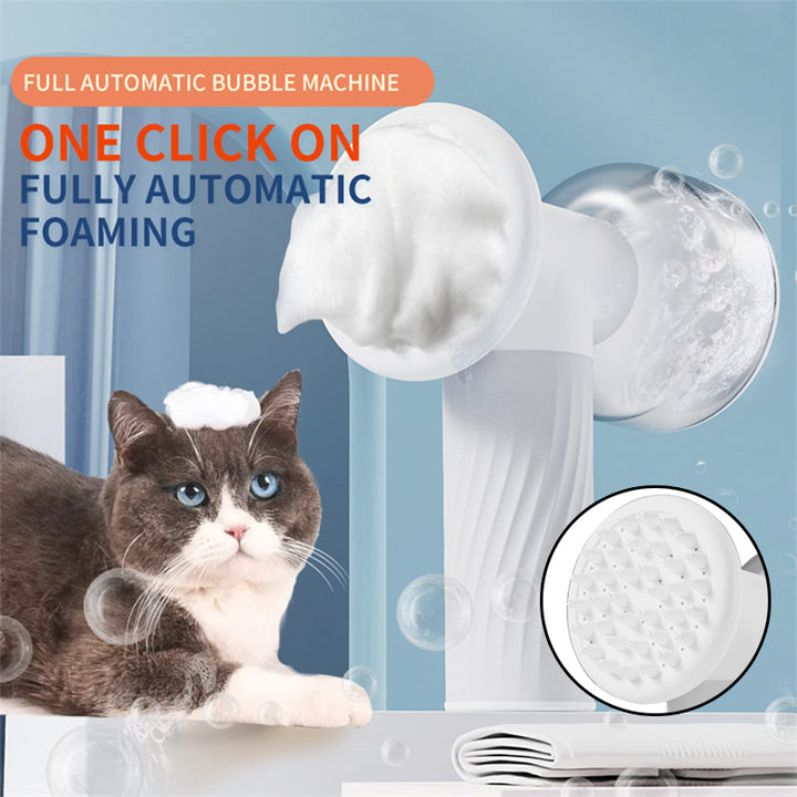 Electric Foaming Pet Bath Brush