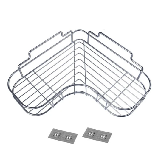 Metal corner shower caddy shelf
