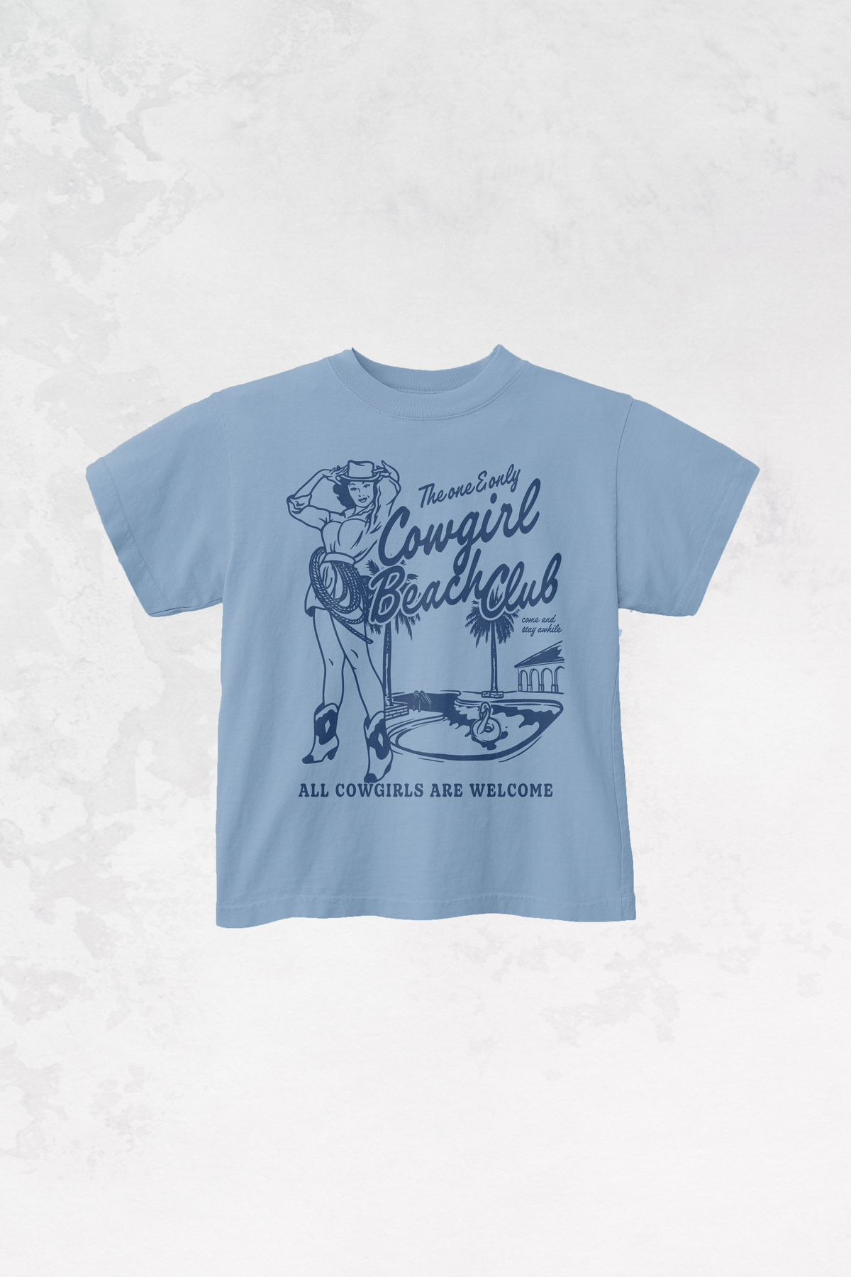 Underground Original Design: * KIDS * Cowgirl Beach Club Boxy Cotton Kids T-Shirt