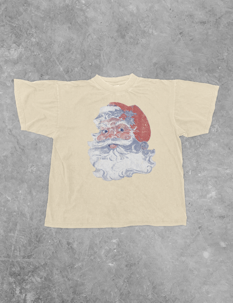 Underground Original Design: Retro Santa Boxy Cotton T-Shirt