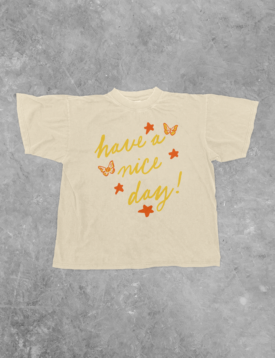 Underground Original Design: Have a Nice Day! Icons Boxy Cotton T-Shirt