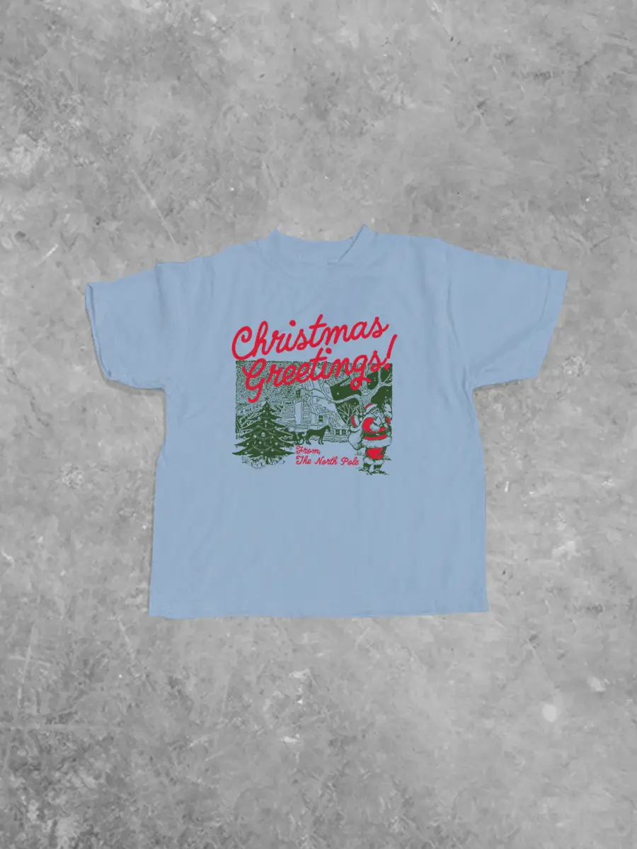 Underground Original Design: * KIDS * The North Pole Christmas Greetings! Kids Boxy T-Shirt