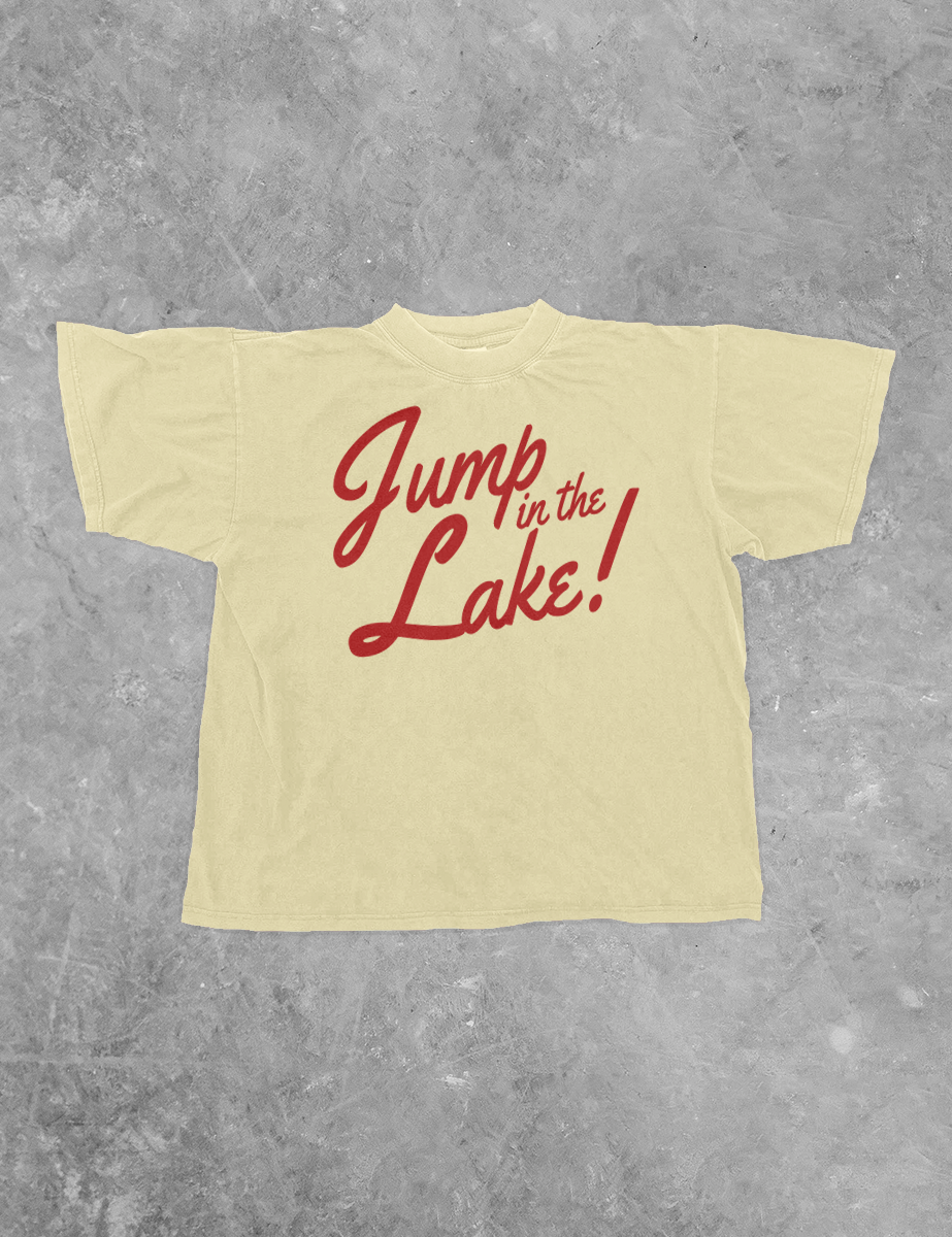 Underground Original Design: Jump in the Lake, Summer BC Boxy Cotton T-Shirt