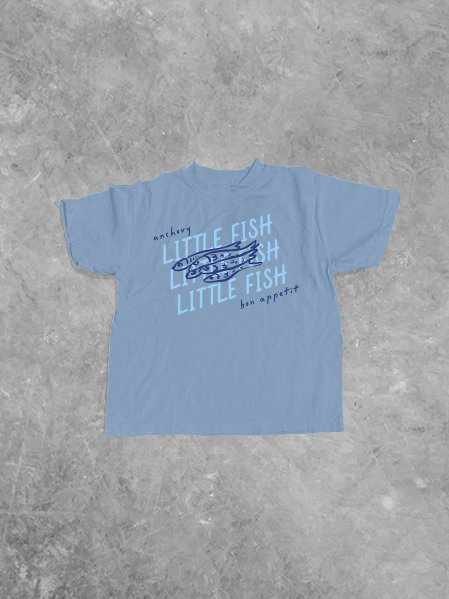 Underground Original Design: * KIDS * Anchovy Little Fish, Summer Kids Boxy T-Shirt