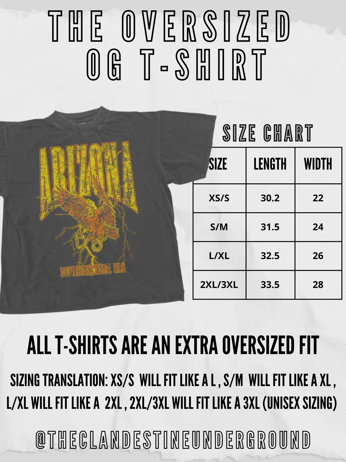 Underground Original Design: Nashville Raceway Oversized T-Shirt