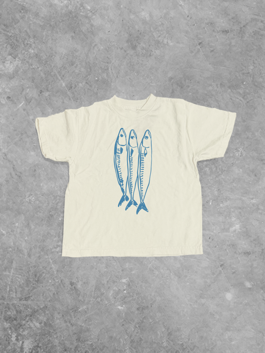 Underground Original Design: * KIDS * Summer Three Little Fish Boxy Kids T-Shirt