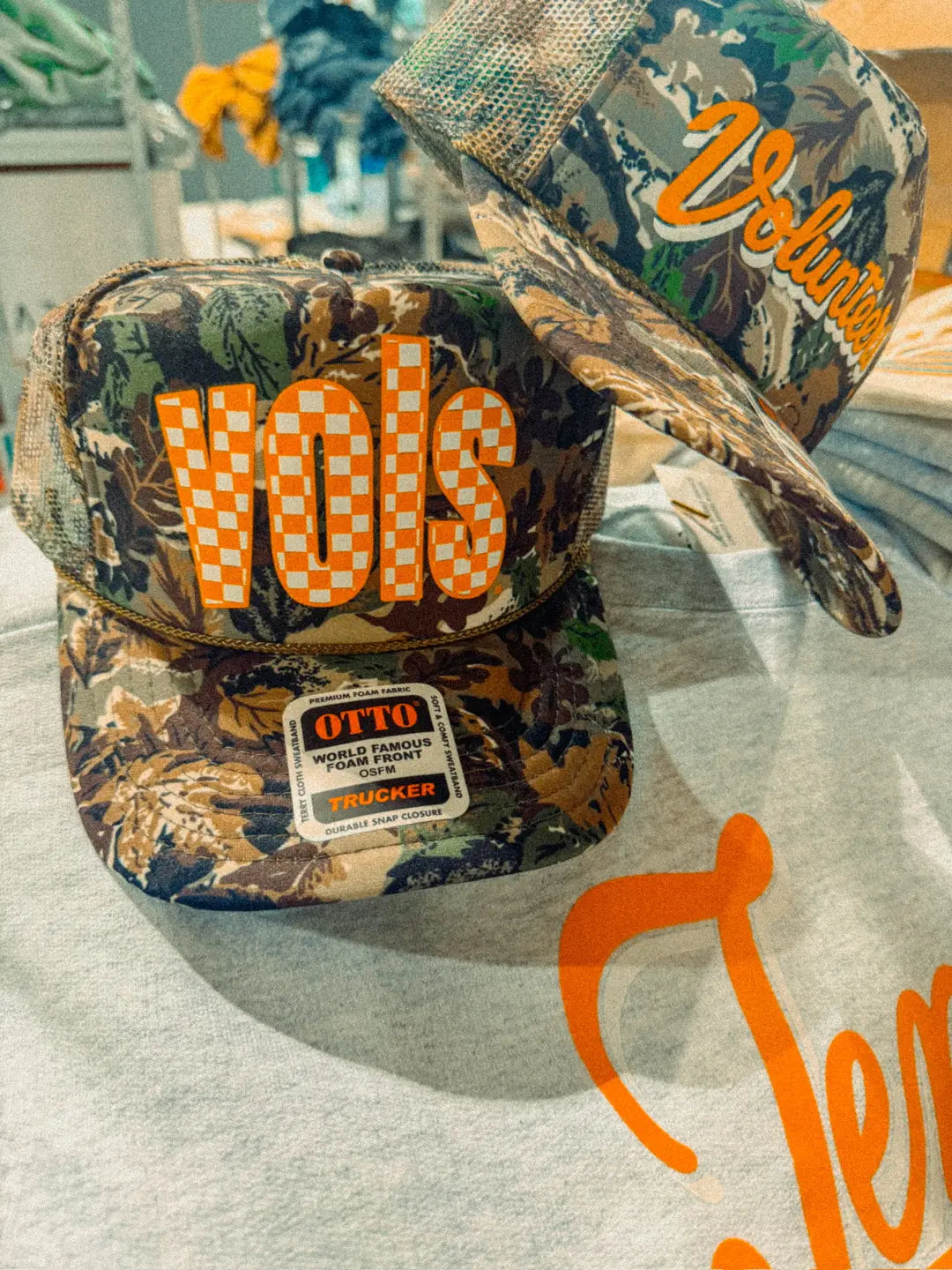 Tennessee VOLS Checkerboard, Game Day Trucker Hat