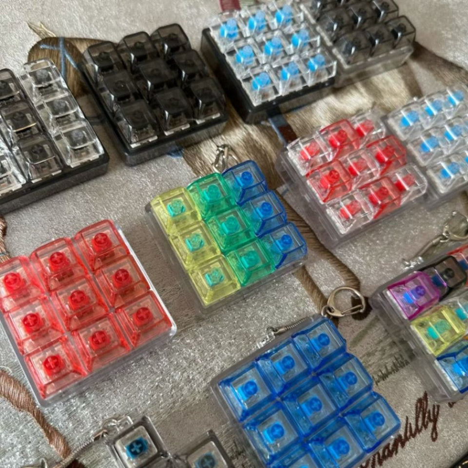 Keyboard Key Fidget Keychain