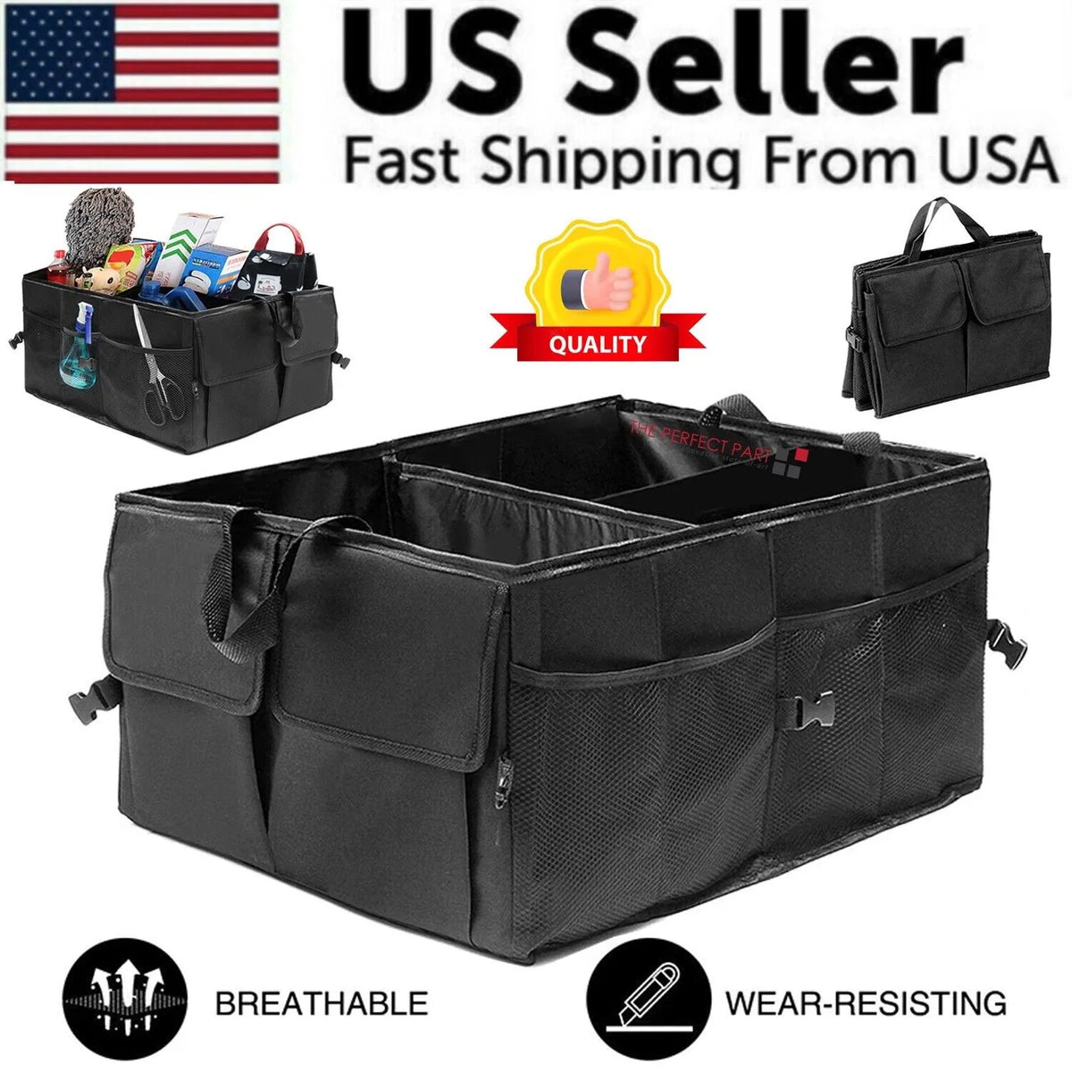 Collapsible Car Trunk Organizer