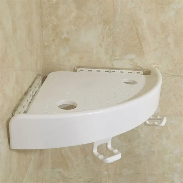 Wall-Mounted Corner Shower Shelf