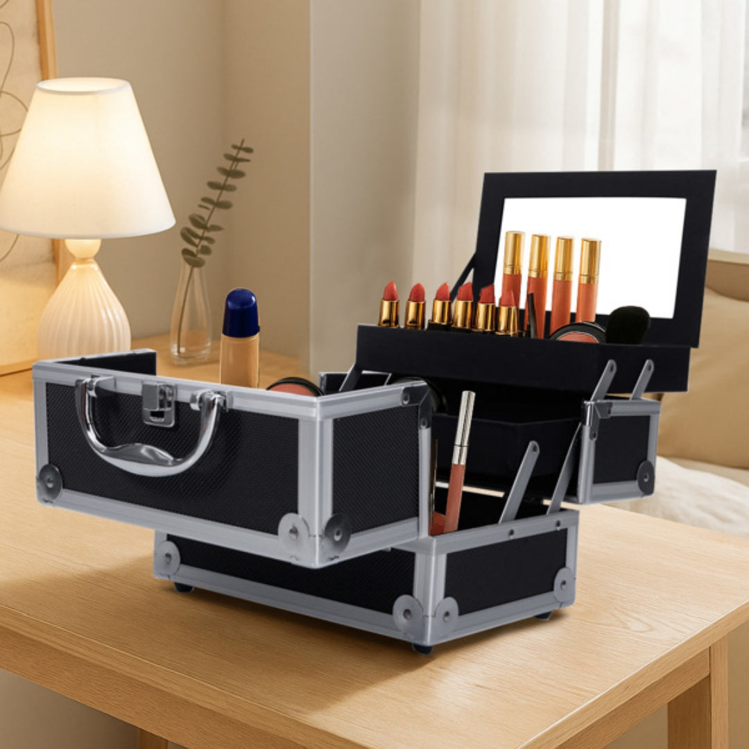 Portable Makeup Case with Mirror