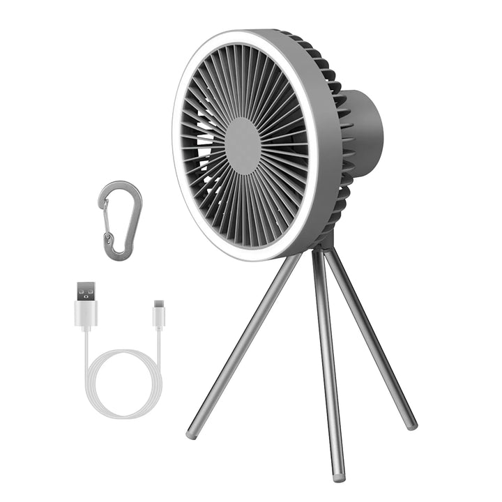 Rechargeable Camping Fan with Lantern