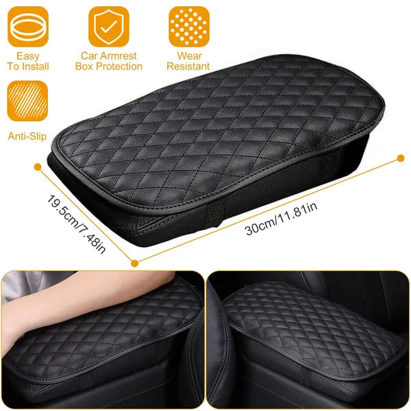 Quilted Car Armrest Pad