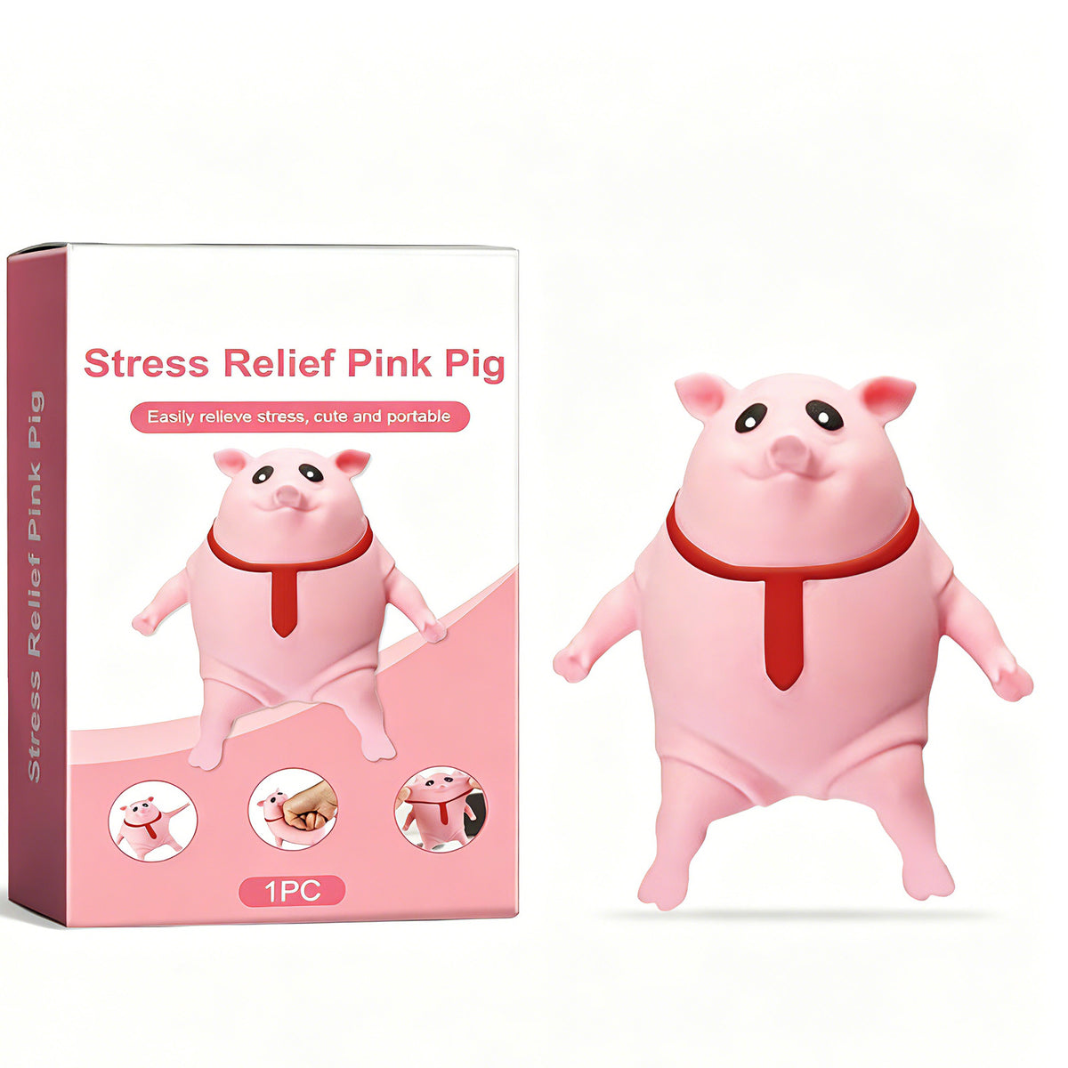 Pink Pig Squeeze Toy