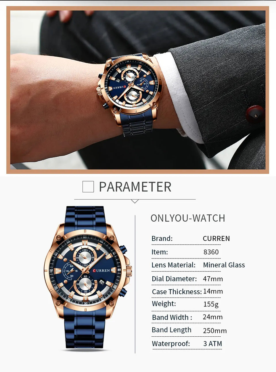 CURREN Men's Watch