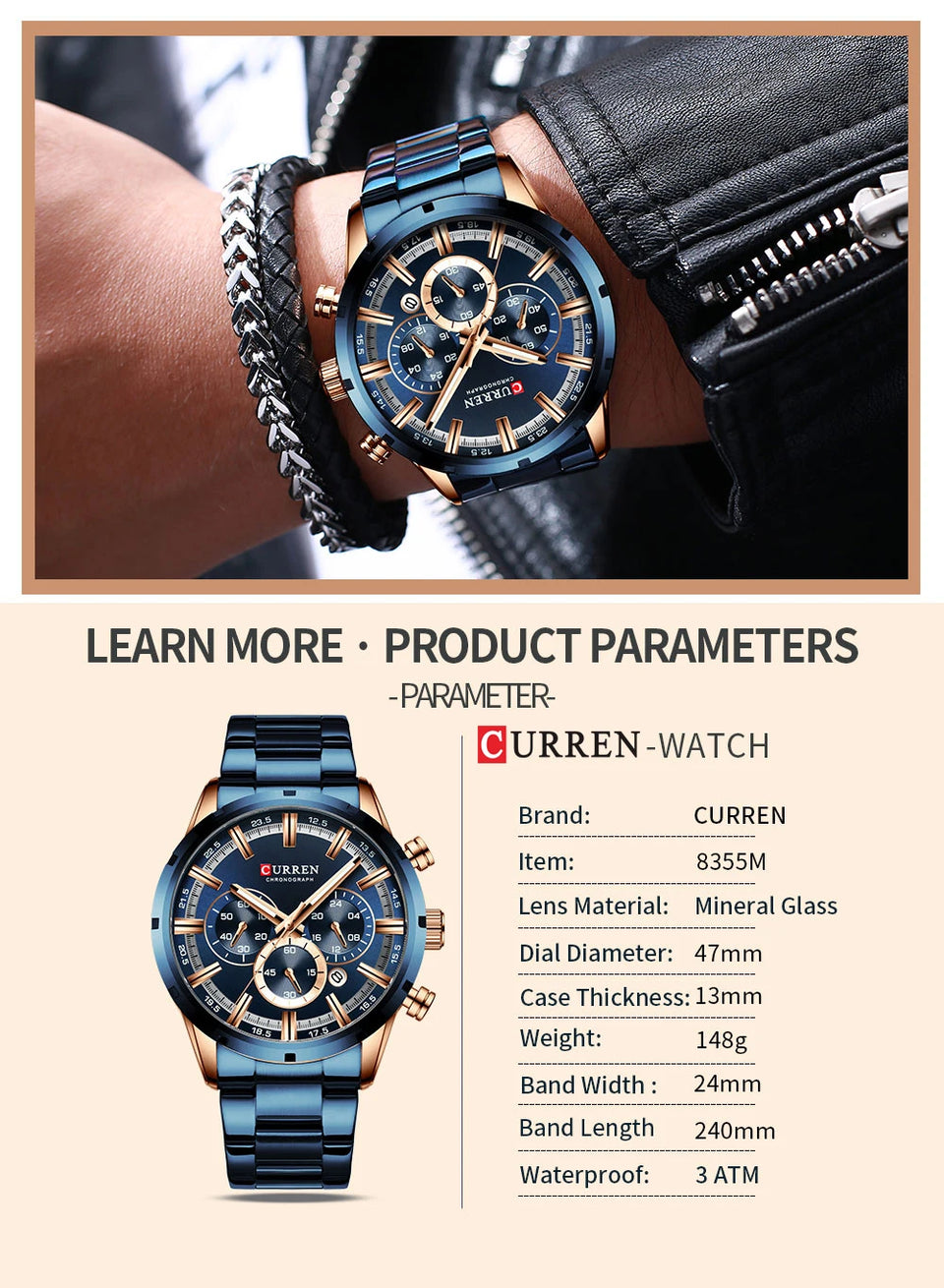 CURREN Men's Quartz Watch