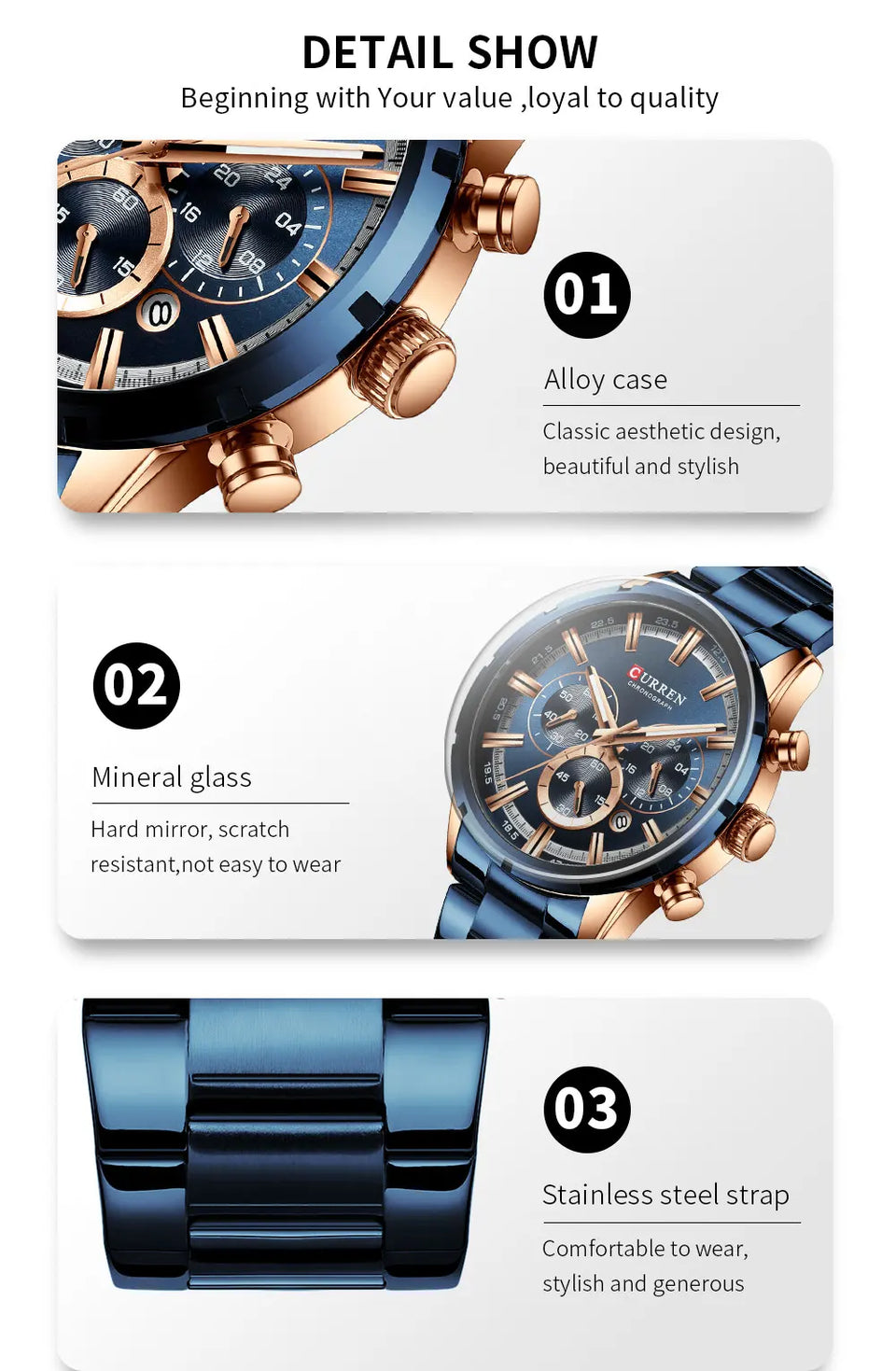 CURREN Men's Quartz Watch
