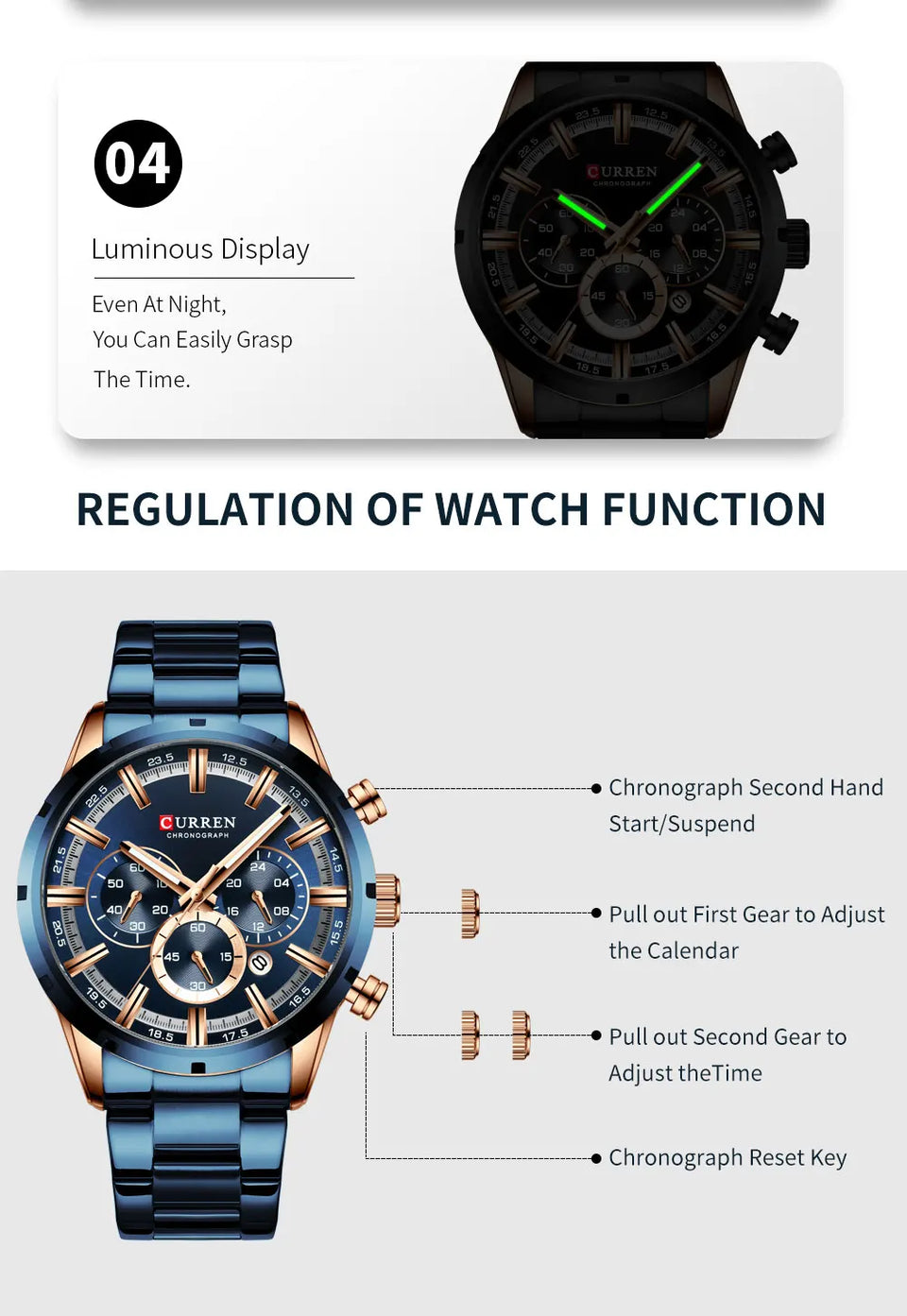 CURREN Men's Quartz Watch
