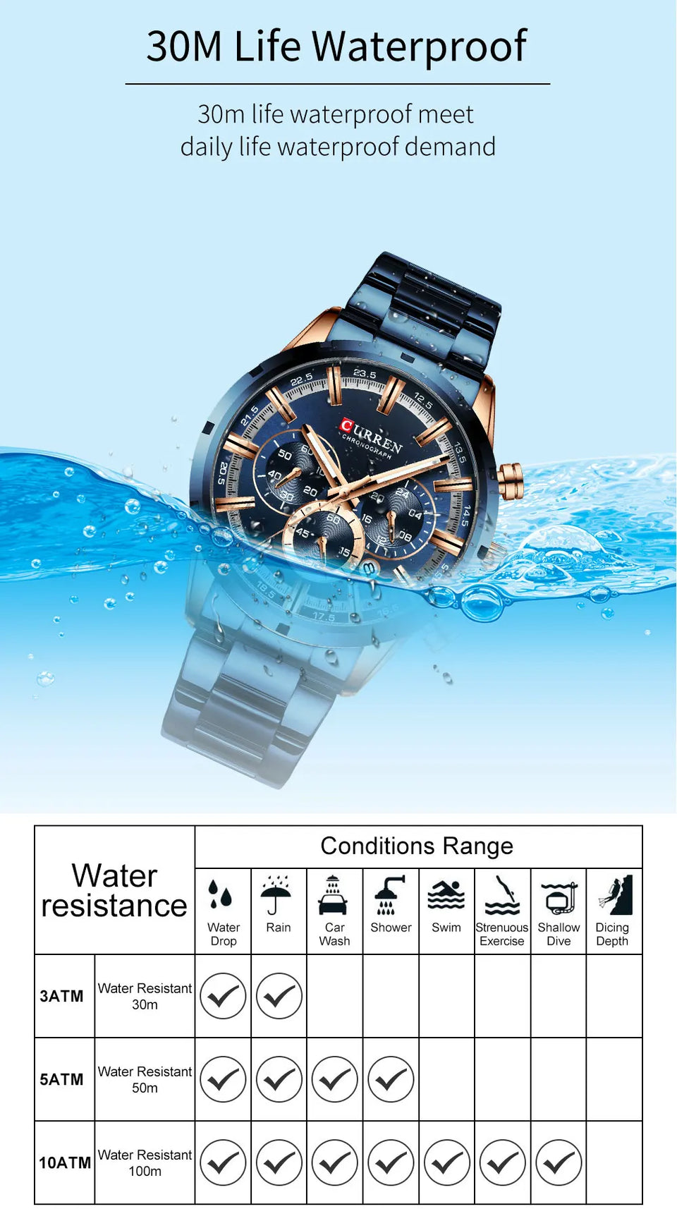 CURREN Men's Quartz Watch