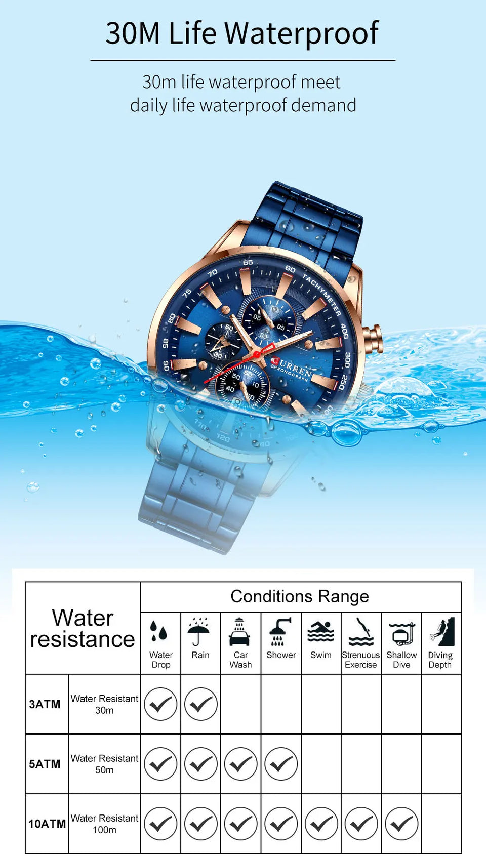 CURREN Men's Quartz Watch