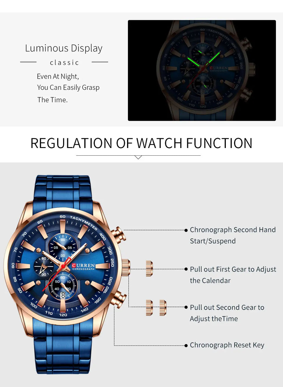 CURREN Men's Quartz Watch