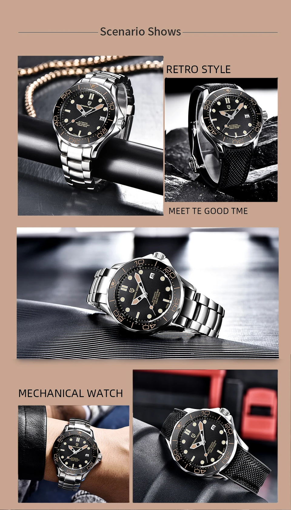 PAGANI DESIGN Men's Watch
