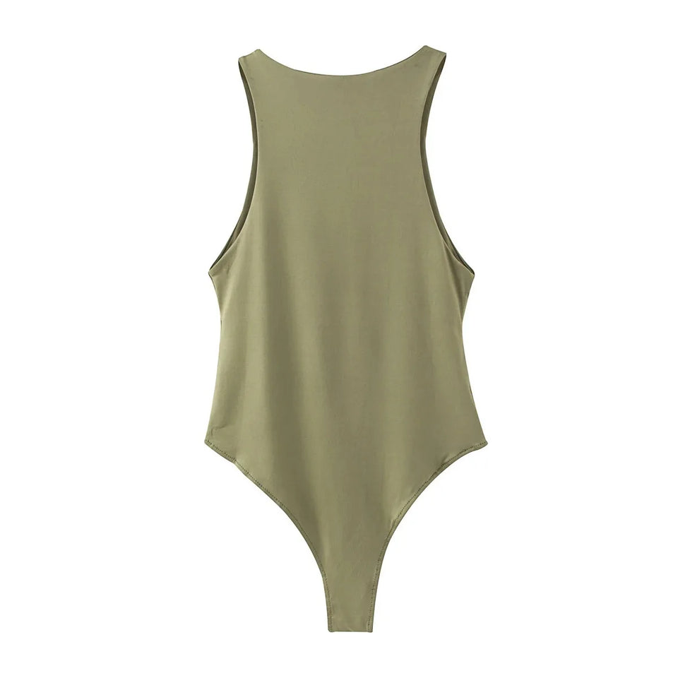Women's Solid Bodysuit