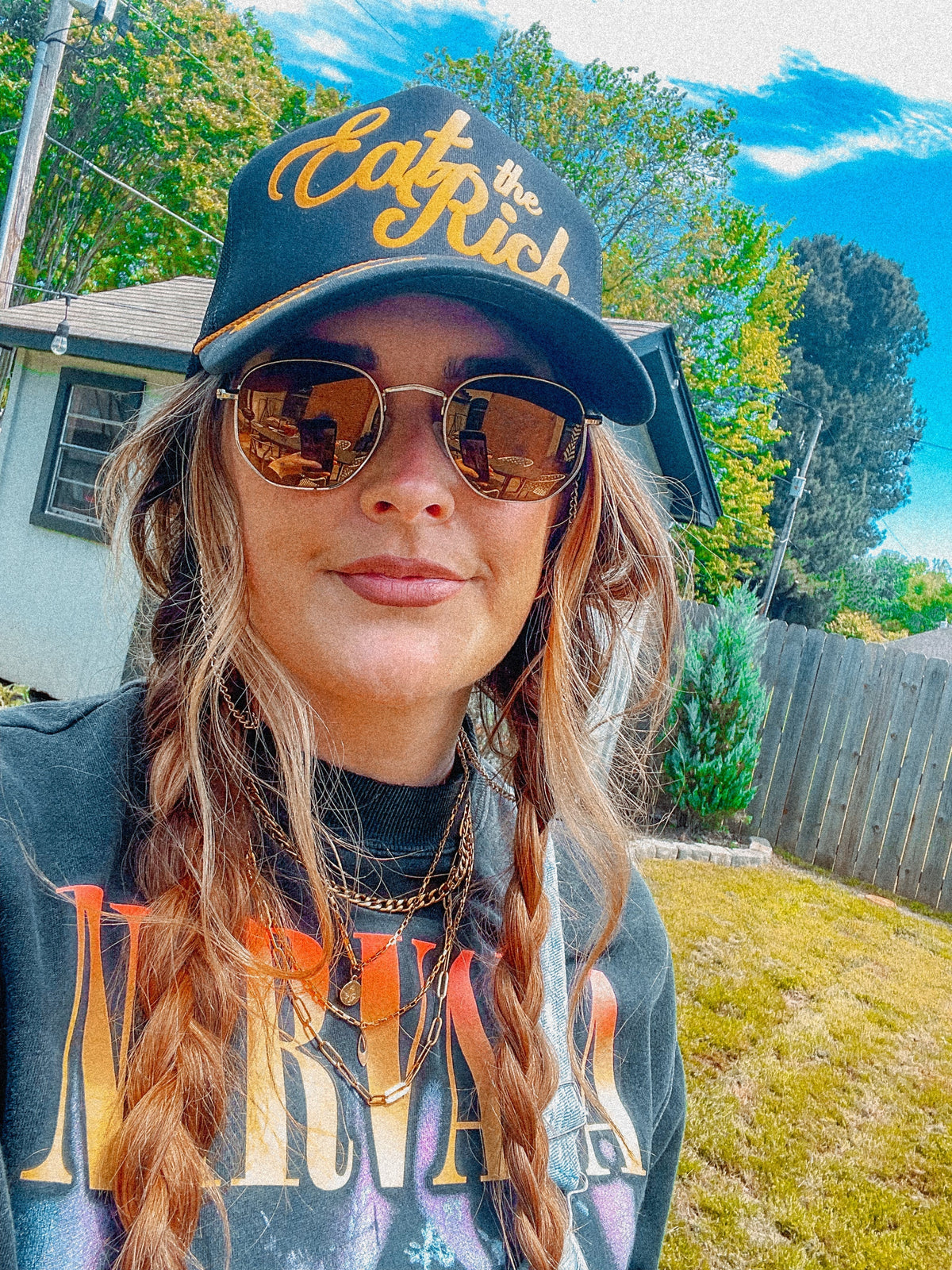 Underground Original Design: Eat The Rich, Western Trucker Hat