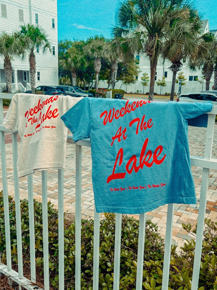 Underground Original Design: * KIDS * Summer Weekends at the Lake Boxy Kids T-Shirt