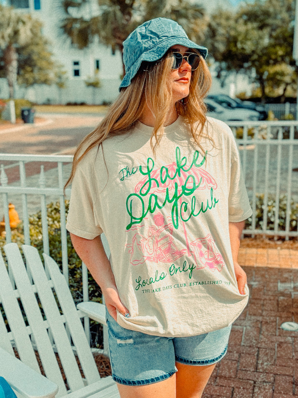 Underground Original Design: The Lake Days Club, Summer Boxy Cotton T-Shirt