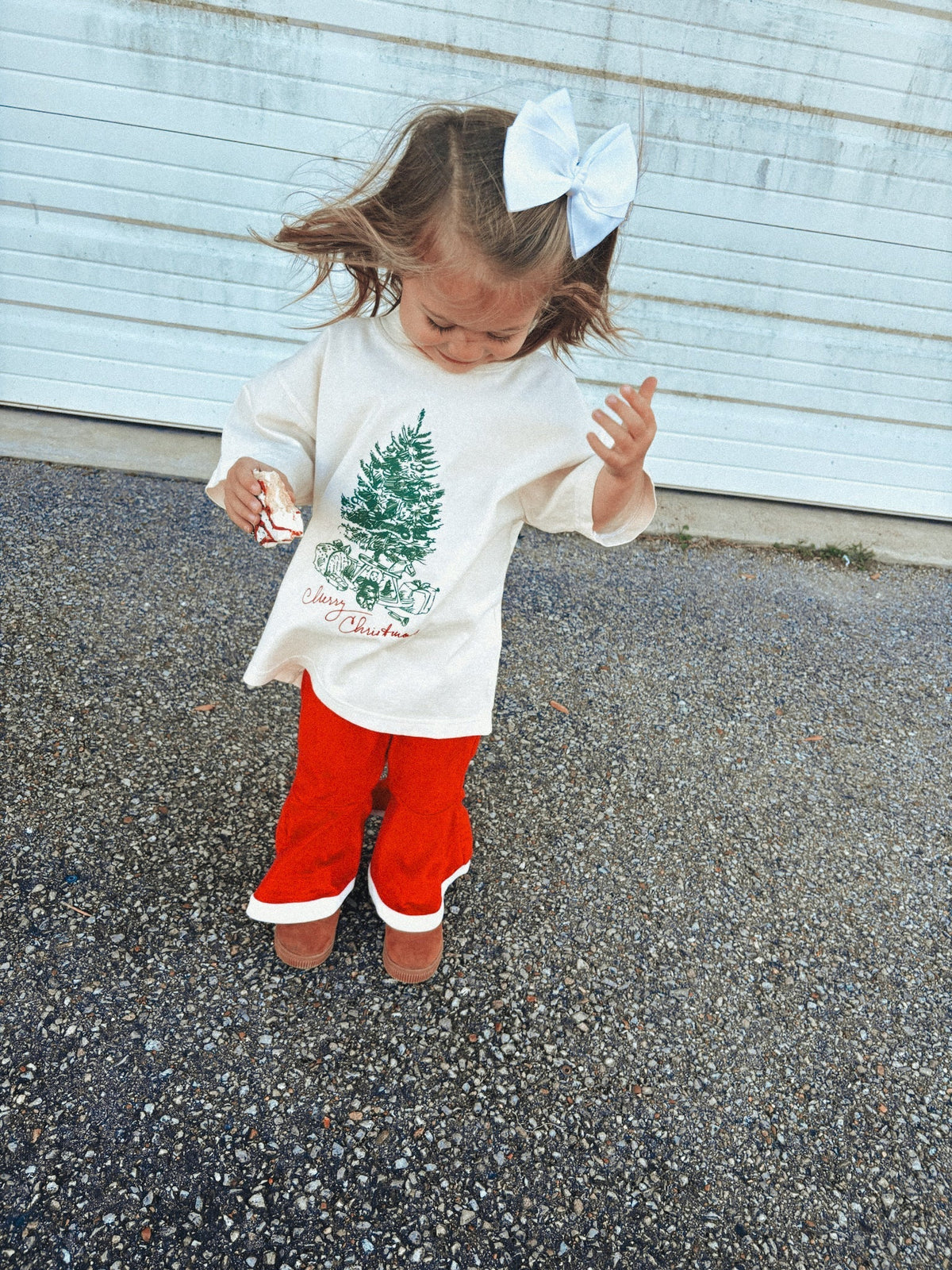 Underground Original Design: * KIDS * The Merry Christmas Tree Boxy T-Shirt
